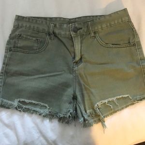 BDG Army Green Shorts